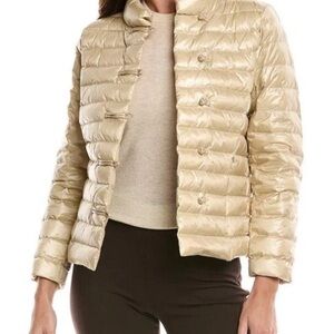 Women's soft gold J McLaughlin Puffer Jacket, size S